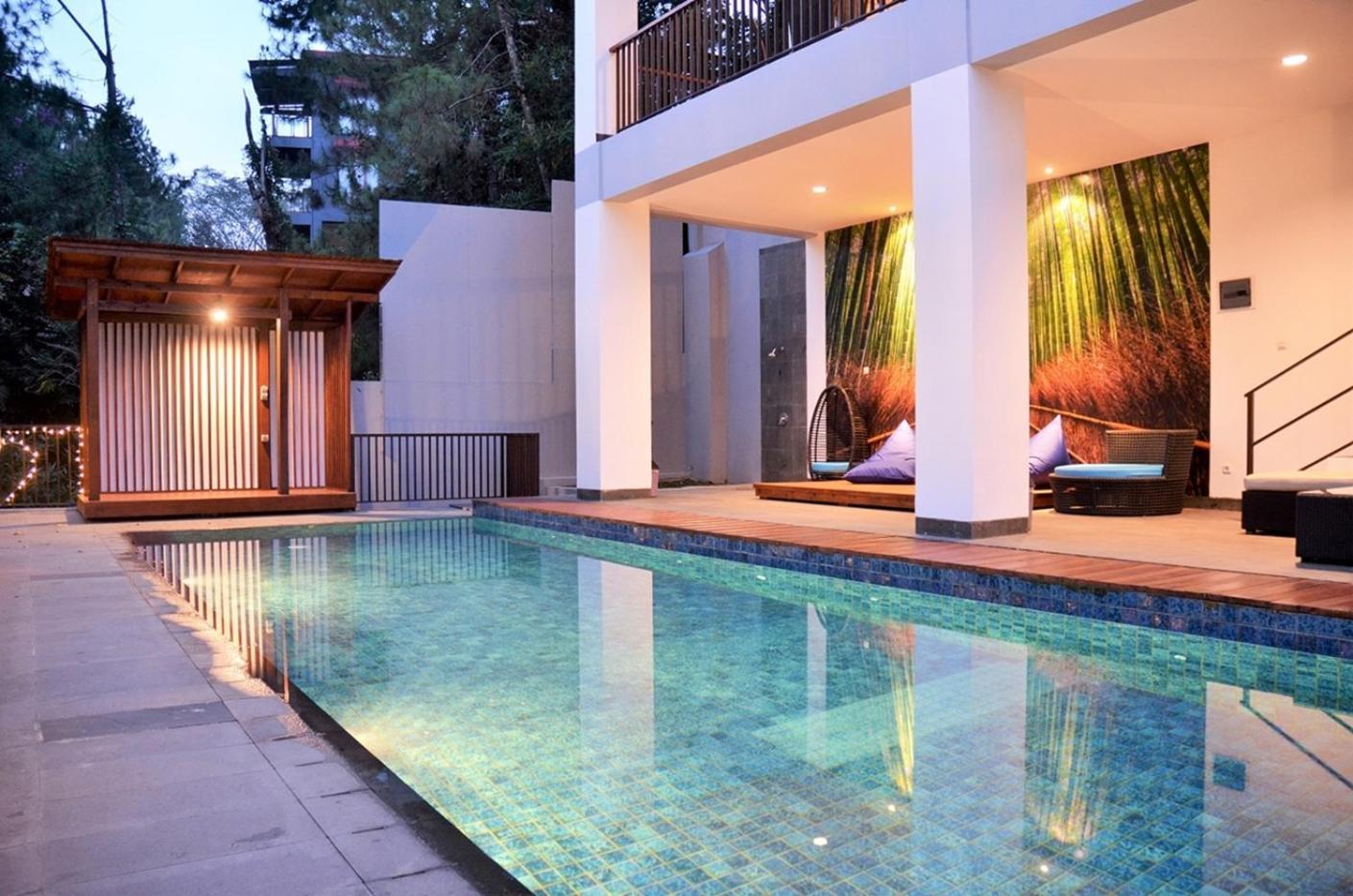 Narwastu Hill View Villa 6 Bedrooms With A Private Swimming Pool バンドゥン エクステリア 写真